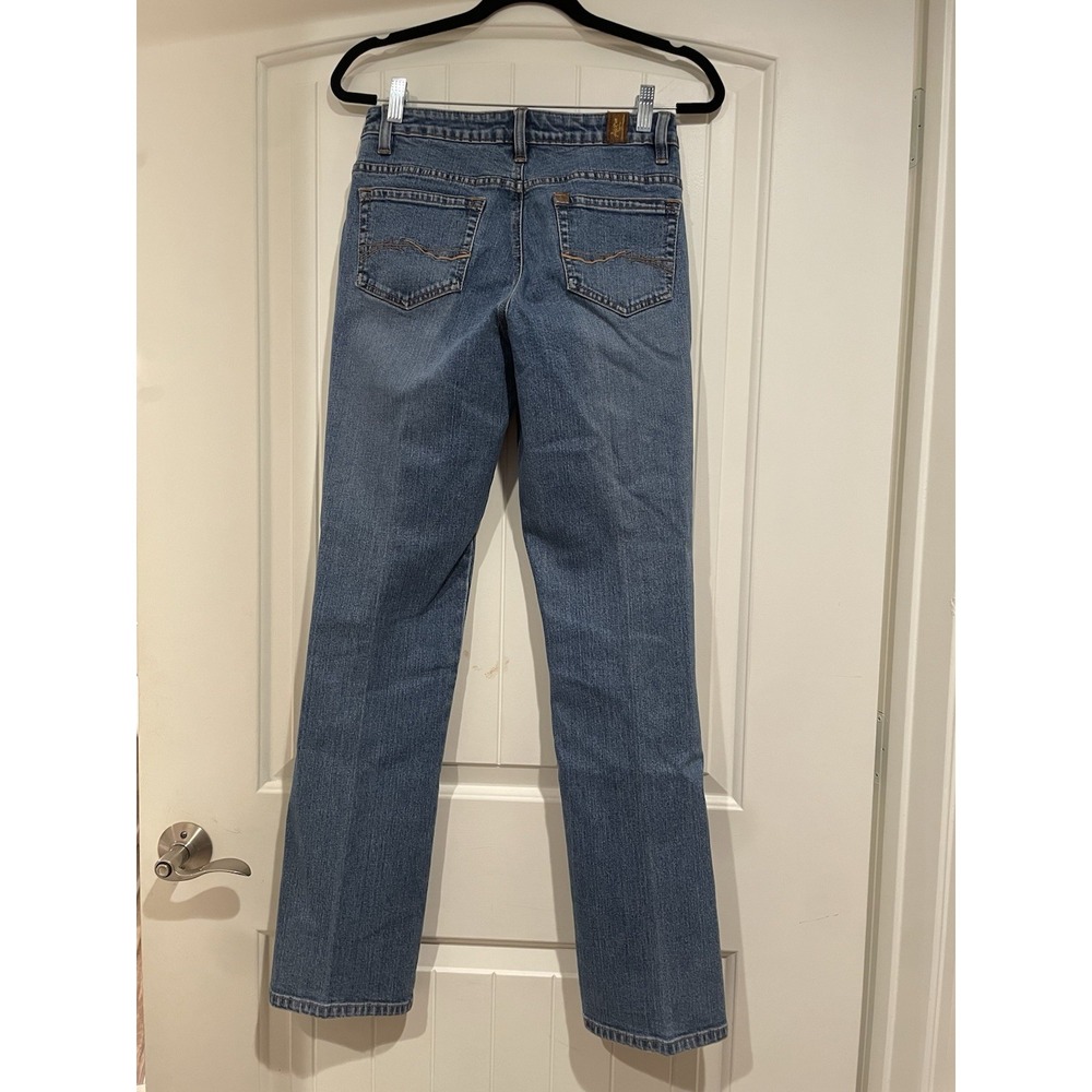Aura From The Women At Wrangler Jeans Womens Size 4 Blue Denim Straight Leg - Picture 4 of 8